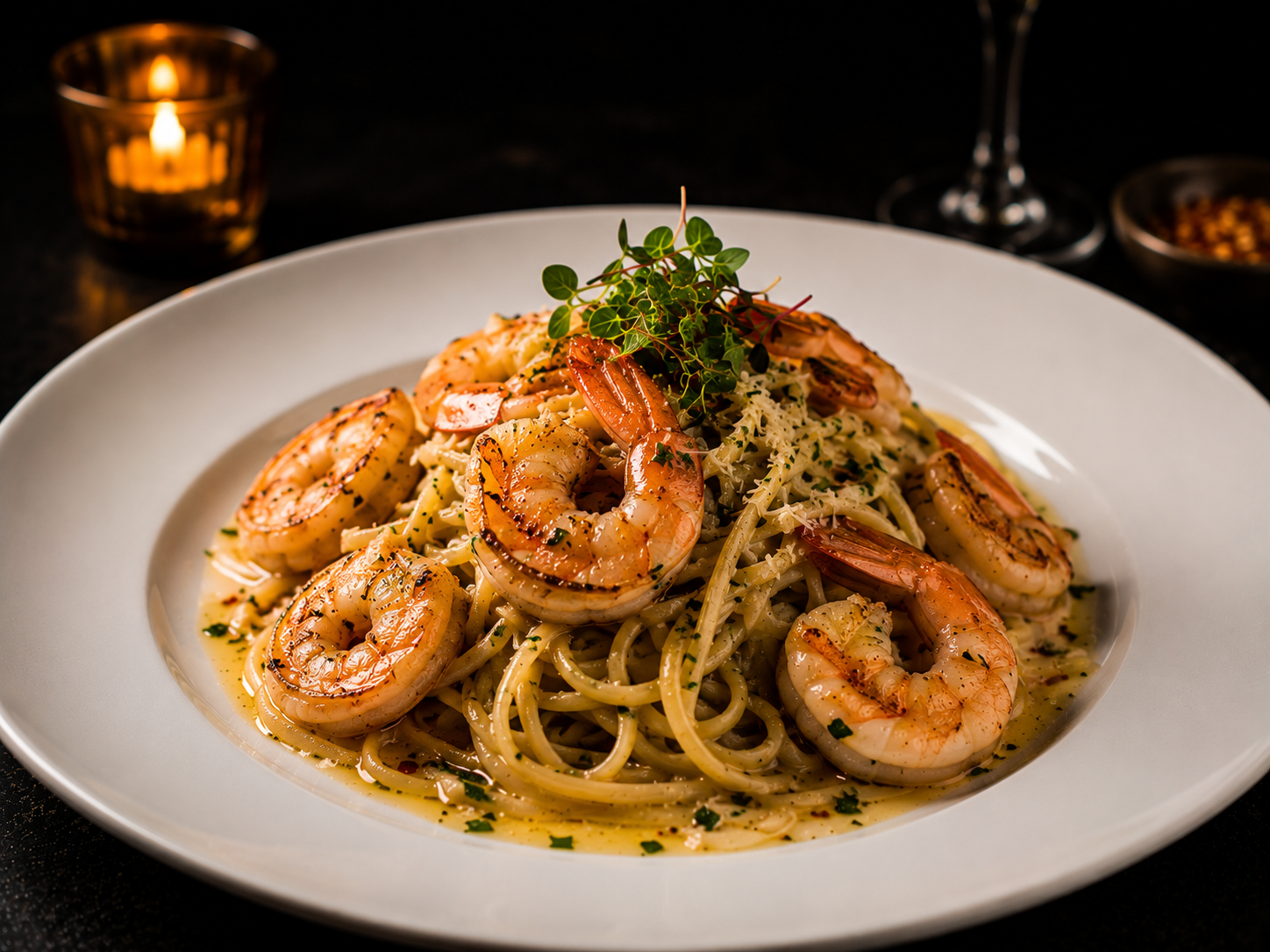 Garlic Butter Shrimp Pasta