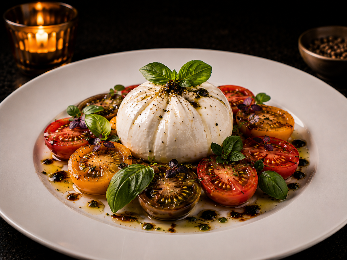 Burrata & Heirloom Tomatoes